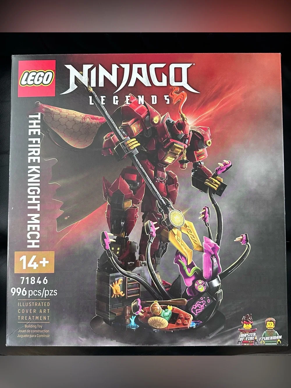 LEGO NINJAGO 71846 Legends The Fire Knight Mech Building Set - Red